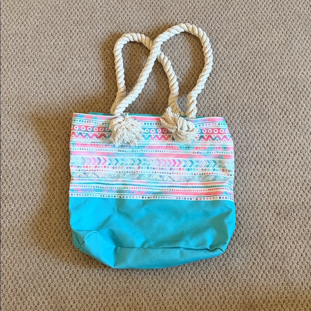 ‼️ Colorful Patterned Tote Bag with Rope Handles ‼️